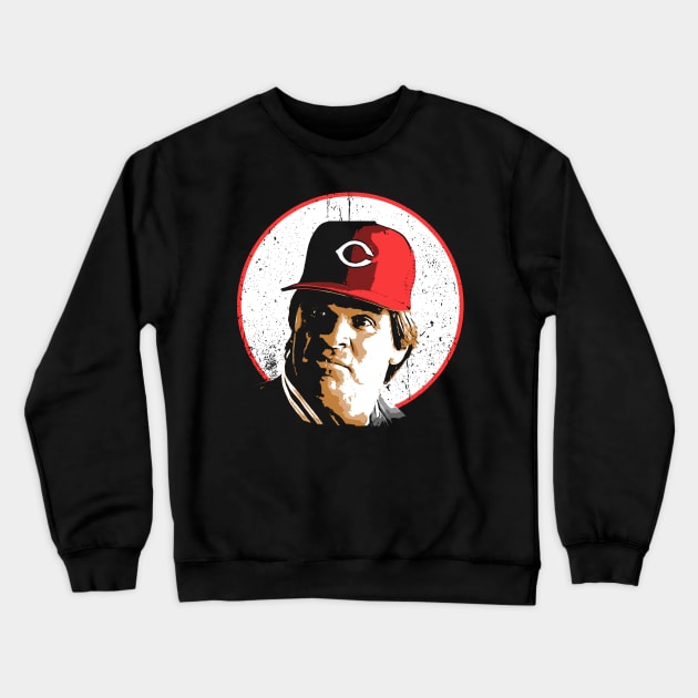 pete rose vintage design Crewneck Sweatshirt by jerrysanji